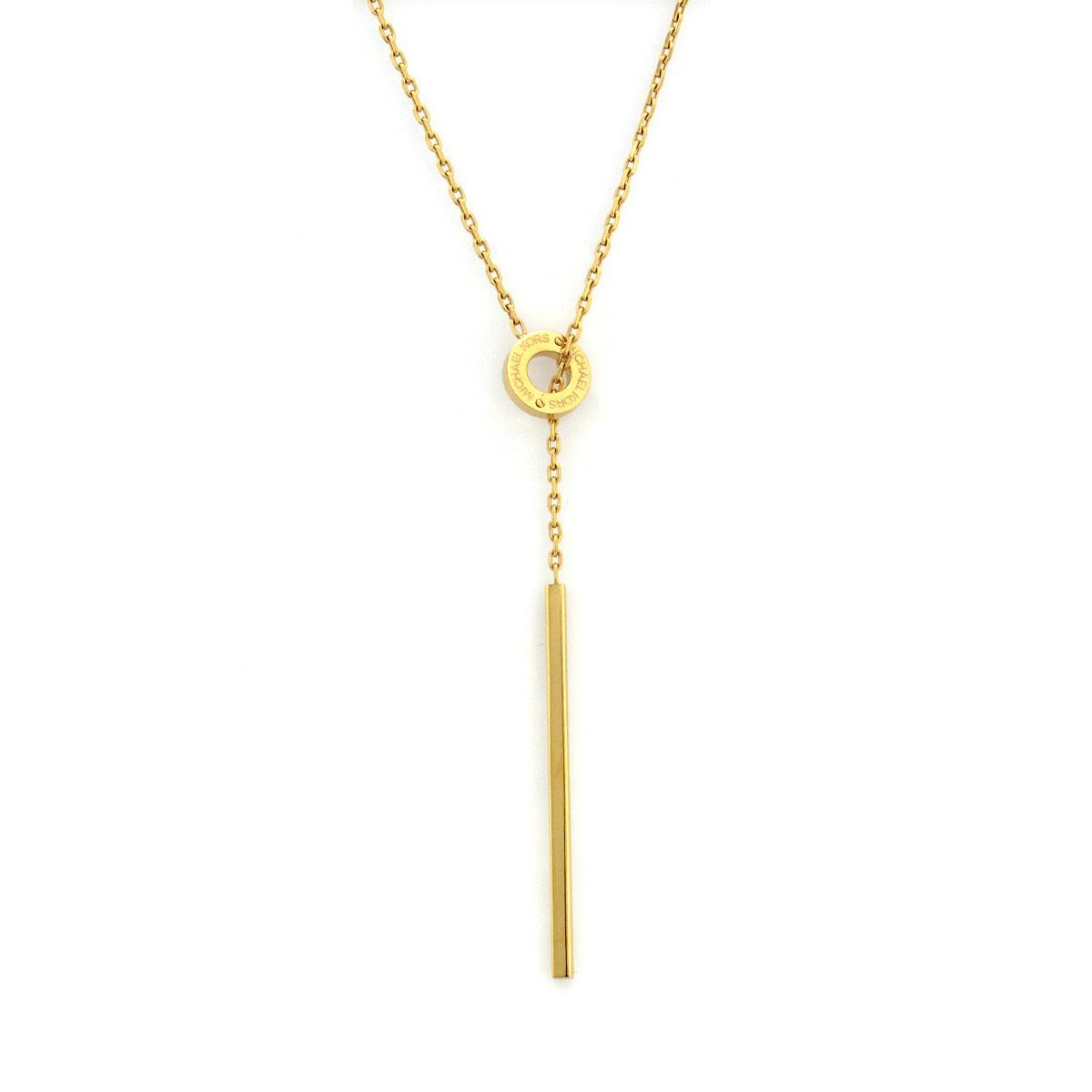 マイケルコース MICHAEL KORS MKJ4681710 Gold-Tone Lariat Bar Pendant Necklace バー ラリエット ネックレス ペンダント