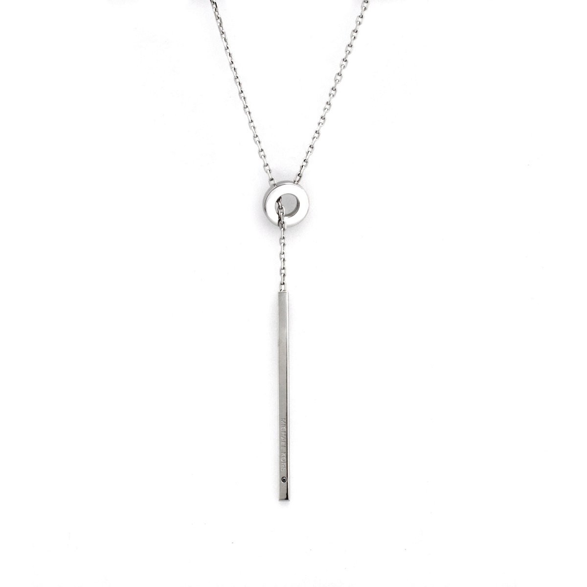 マイケルコース MICHAEL KORS MKJ4682040 Silver-Tone Lariat Bar Pendant Necklace バー ラリエット ネックレス ペンダント