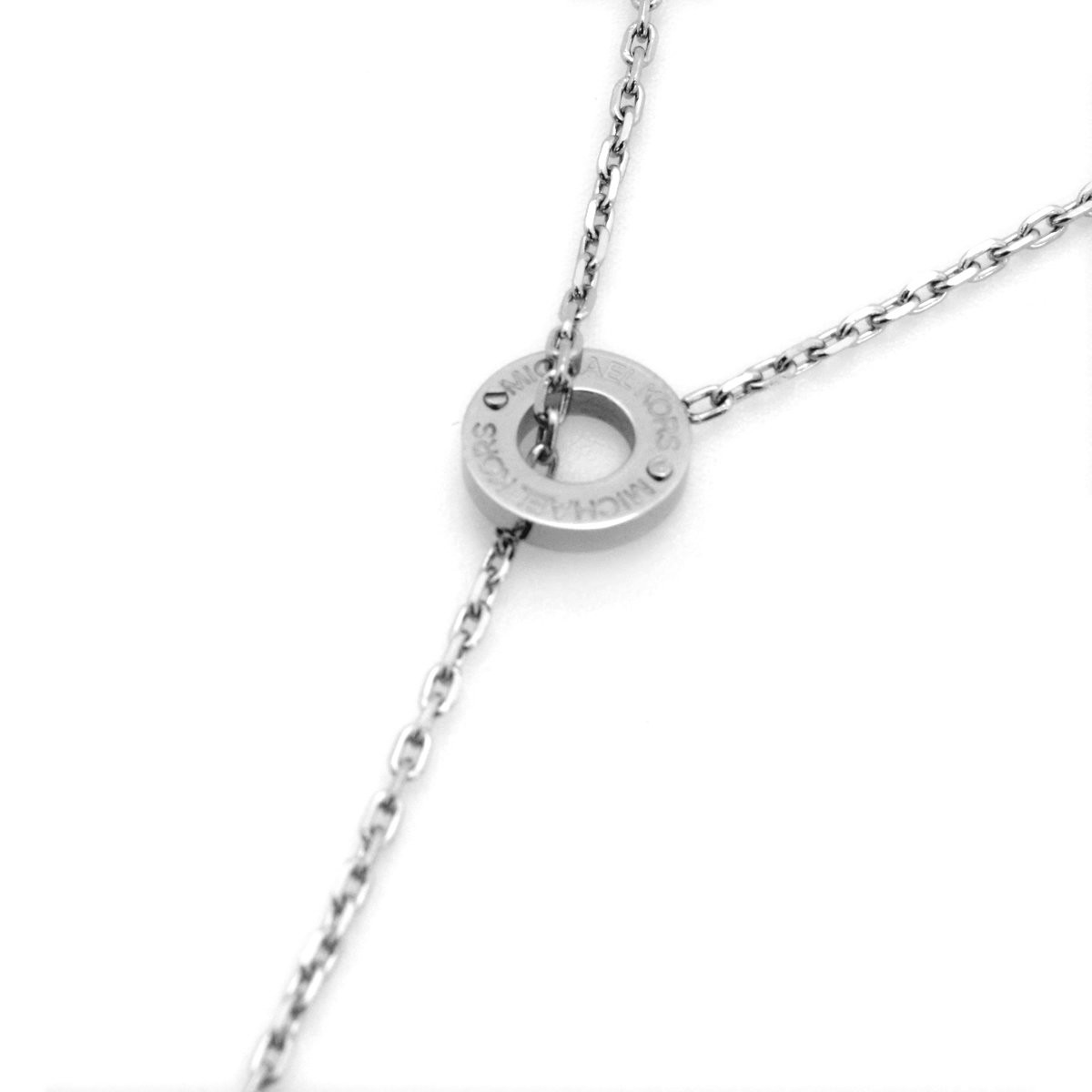マイケルコース MICHAEL KORS MKJ4682040 Silver-Tone Lariat Bar Pendant Necklace バー ラリエット ネックレス ペンダント