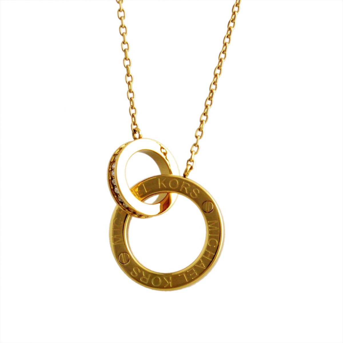 マイケルコース MICHAEL KORS MKJ4678710 パヴェ インターロッキング サークル ネックレス ペンダント