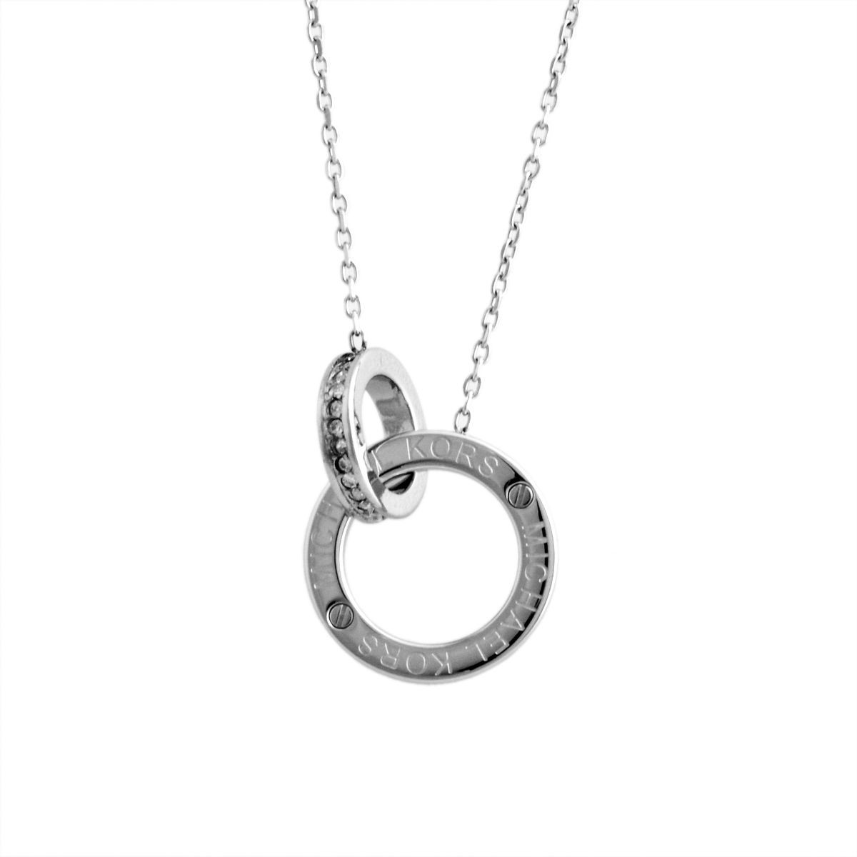 マイケルコース MICHAEL KORS MKJ4679040 パヴェ インターロッキング サークル ネックレス ペンダント