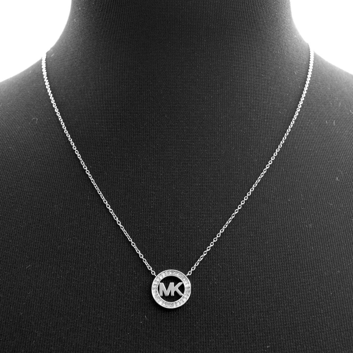 マイケルコース MICHAEL KORS MKJ4733040 パヴェ MKロゴ ネックレス ペンダント Fulton Logo