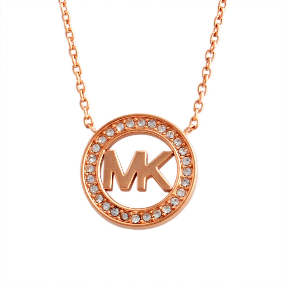 マイケルコース MICHAEL KORS MKJ4734791 パヴェ MKロゴ ネックレス ペンダント Fulton Logo