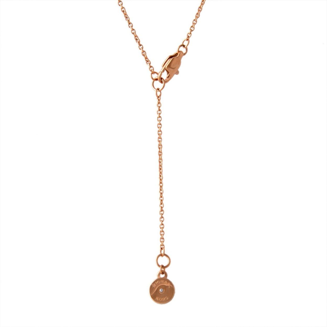 マイケルコース MICHAEL KORS MKJ6378998 Tri-Colour パヴェ MKロゴ トリコロール 3連 ネックレス/ペンダント