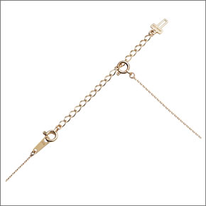 マレア リッチ  K10 ネックレス用 アジャスターチェーン 6cm ゴールド 11KJ-30