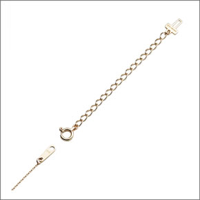 マレア リッチ  K10 ネックレス用 アジャスターチェーン 6cm ゴールド 11KJ-30
