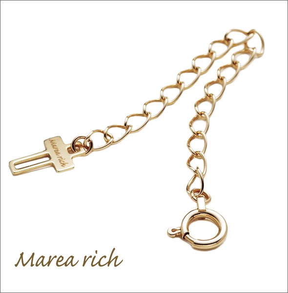マレア リッチ  K10 ネックレス用 アジャスターチェーン 6cm ゴールド 11KJ-30
