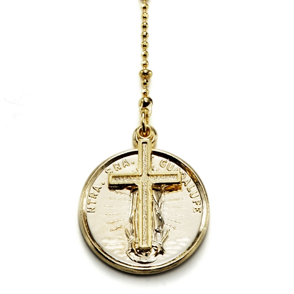 マレア リッチ Marea rich 10KA-05 2way Ｙネックレス レリーフコイン×クロス  ペンダント