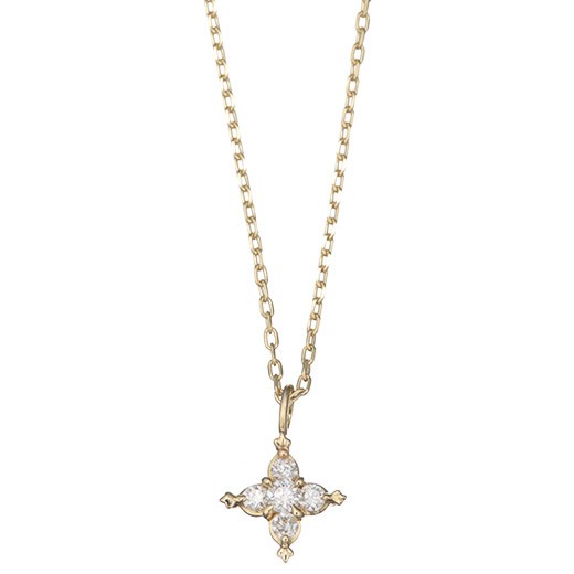 マレア リッチ Marea rich 16KJ-03 K10×ダイアモンド スターモチーフ ネックレス ペンダント Precious Star Necklace