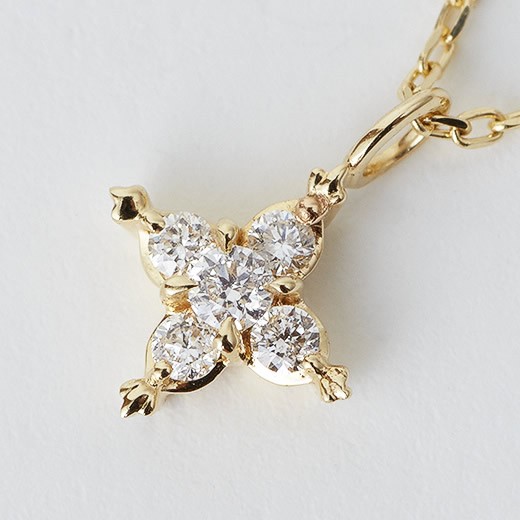 マレア リッチ Marea rich 16KJ-03 K10×ダイアモンド スターモチーフ ネックレス ペンダント Precious Star Necklace