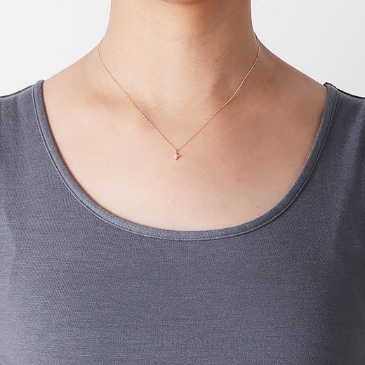 マレア リッチ Marea rich 16KJ-03 K10×ダイアモンド スターモチーフ ネックレス ペンダント Precious Star Necklace