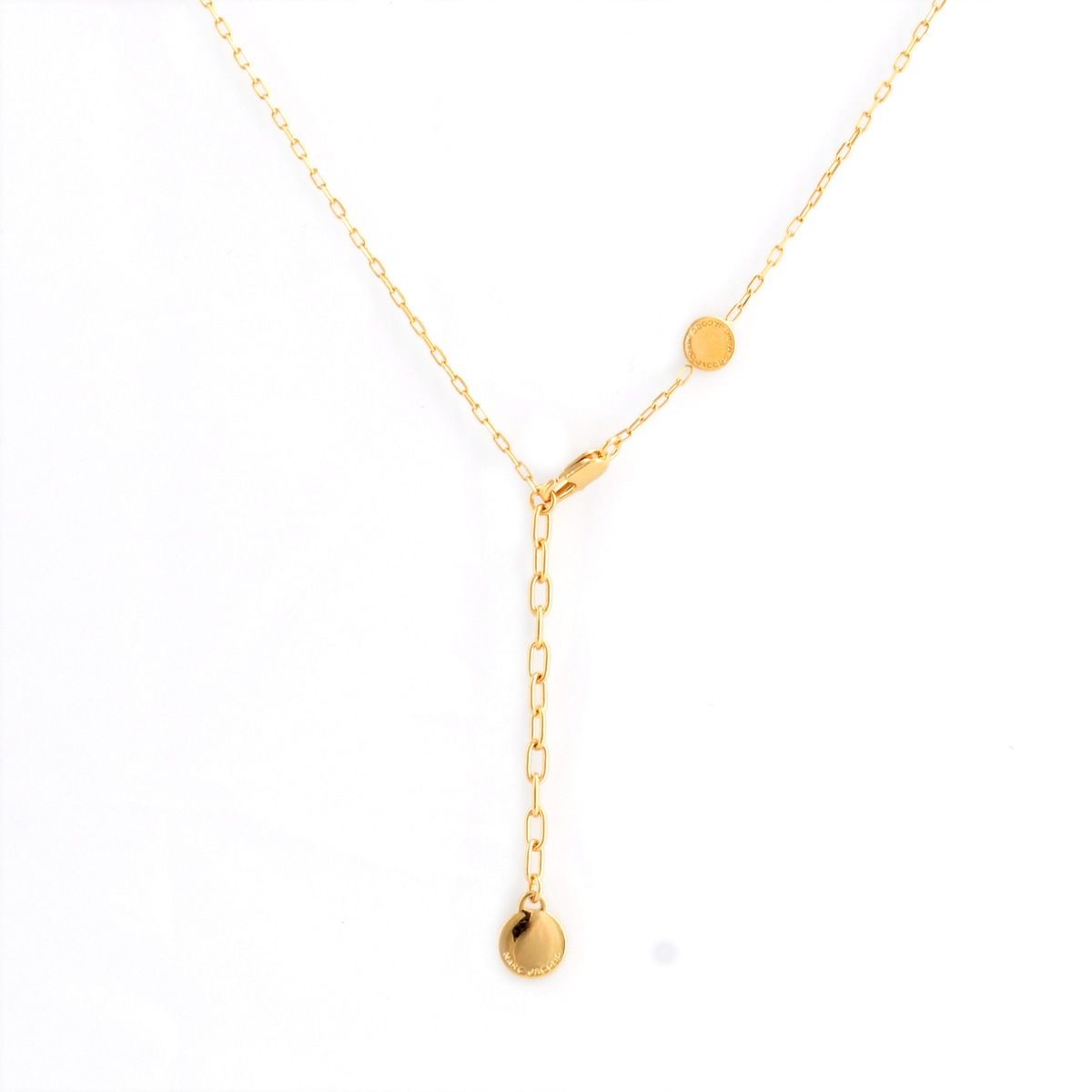 マークジェイコブス MARC JACOBS M0008545-716 Oro Multi ロゴ ディスク ミックス メタル ペンダント/ネックレス Logo Disc Mixed Metal Pendant