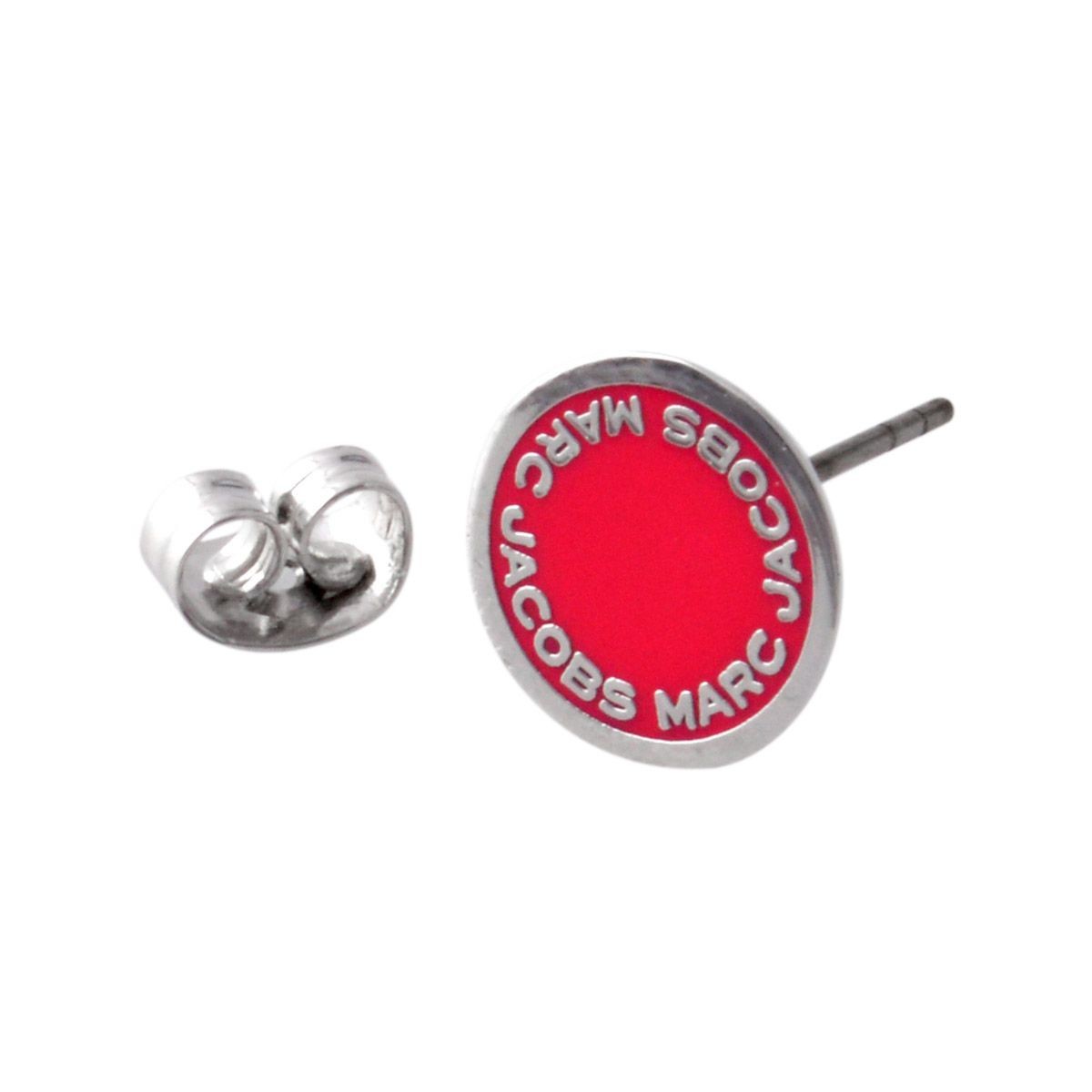 マークジェイコブス MARC JACOBS M0008544-650 Pink ロゴ ディスク エナメル スタッド ピアス Logo Disc Enamel Studs
