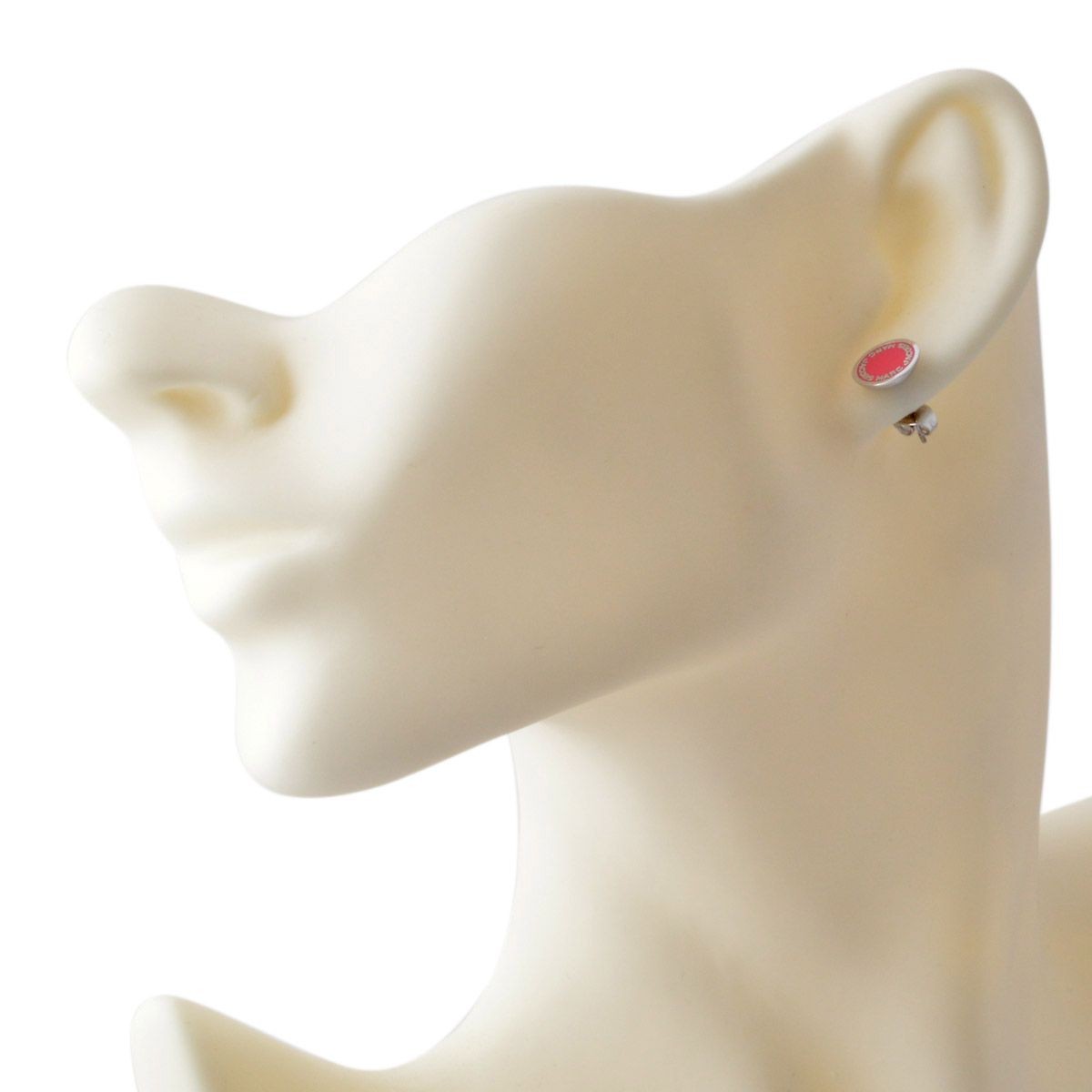 マークジェイコブス MARC JACOBS M0008544-650 Pink ロゴ ディスク エナメル スタッド ピアス Logo Disc Enamel Studs