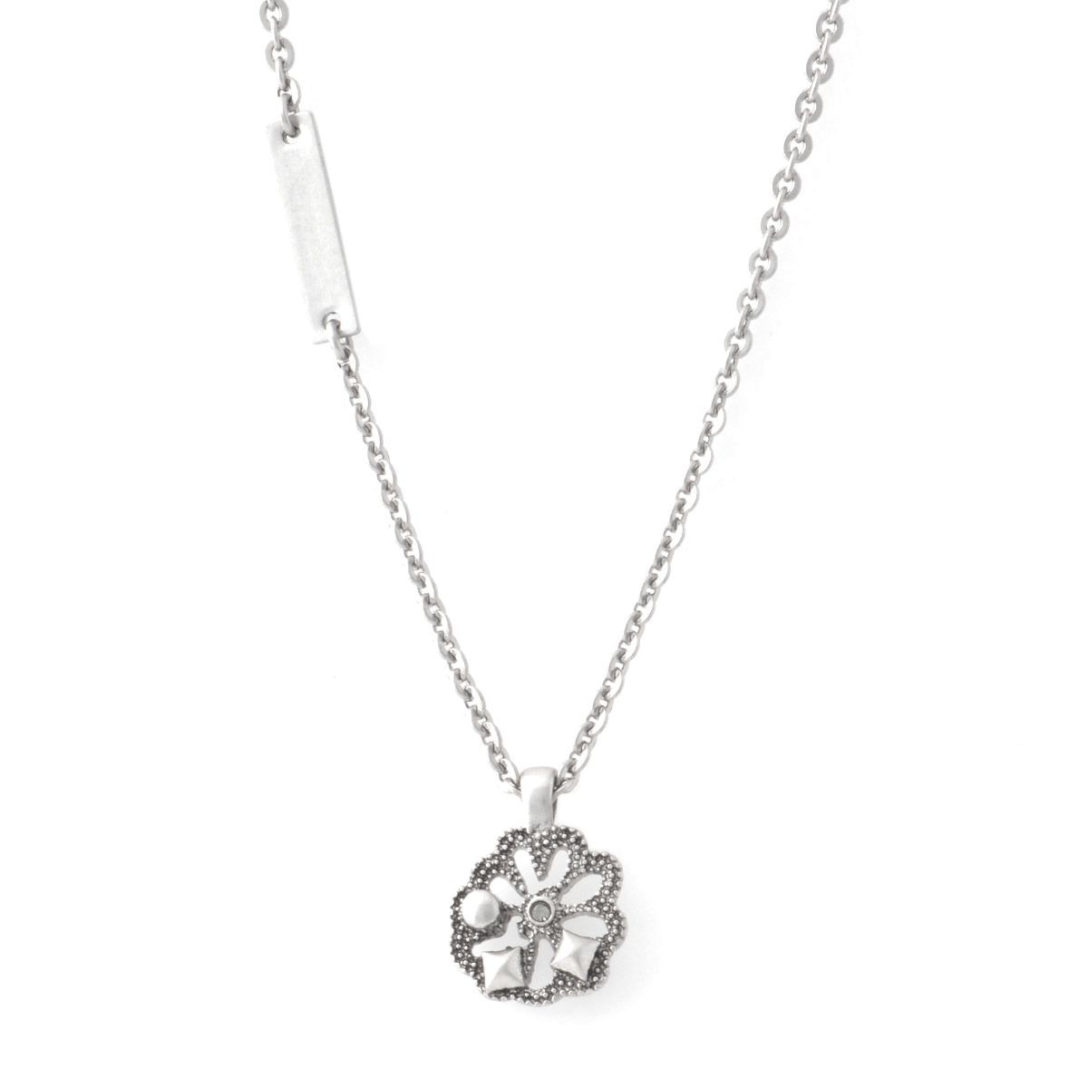 マークジェイコブス MARC JACOBS M0010427-969 Crystal/Antique Silver デイジーモチーフ ペンダント ネックレス Small Daisy Pendant