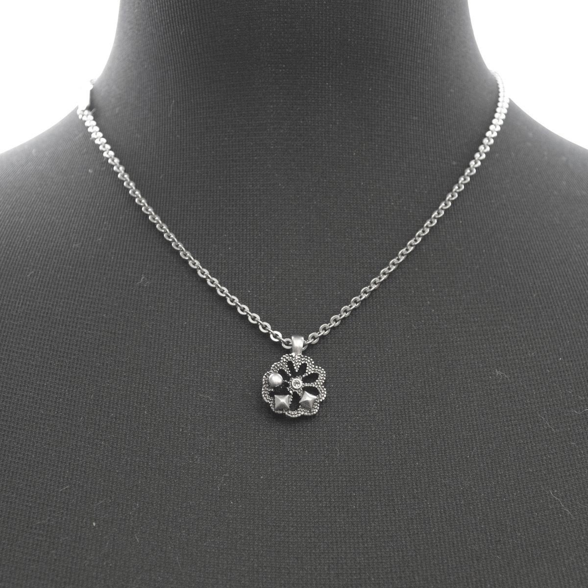 マークジェイコブス MARC JACOBS M0010427-969 Crystal/Antique Silver デイジーモチーフ ペンダント ネックレス Small Daisy Pendant