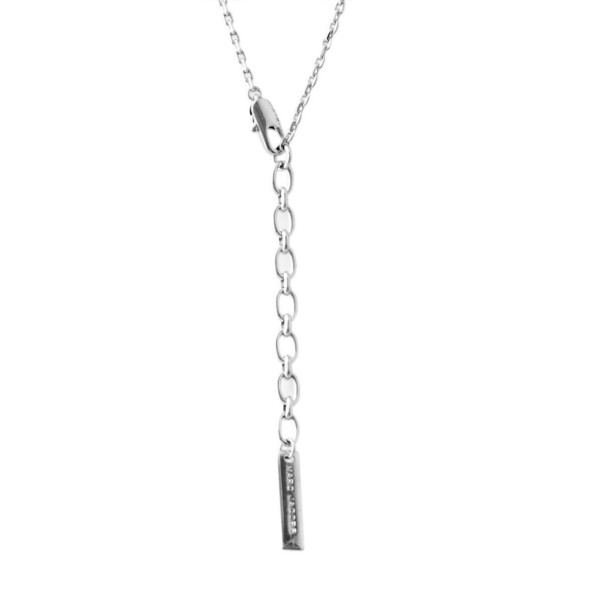 マークジェイコブス MARC JACOBS M0010371-098 Silver Multi 「J」ロゴモチーフ アイコン ペンダント ネックレス Icon Short Pendant