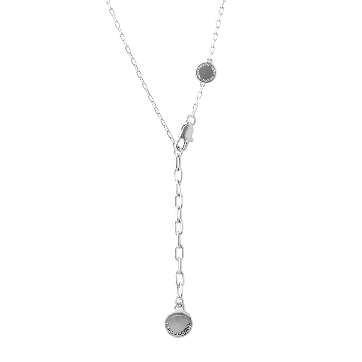 マークジェイコブス MARC JACOBS M0008546-400 Blue ロゴ ディスク エナメル ペンダント ネックレス Logo Disc Enamel Pendant