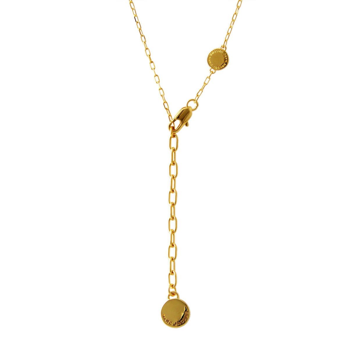 マークジェイコブス MARC JACOBS M0008546-600 Red ロゴ ディスク エナメル ペンダント ネックレス Logo Disc Enamel Pendant