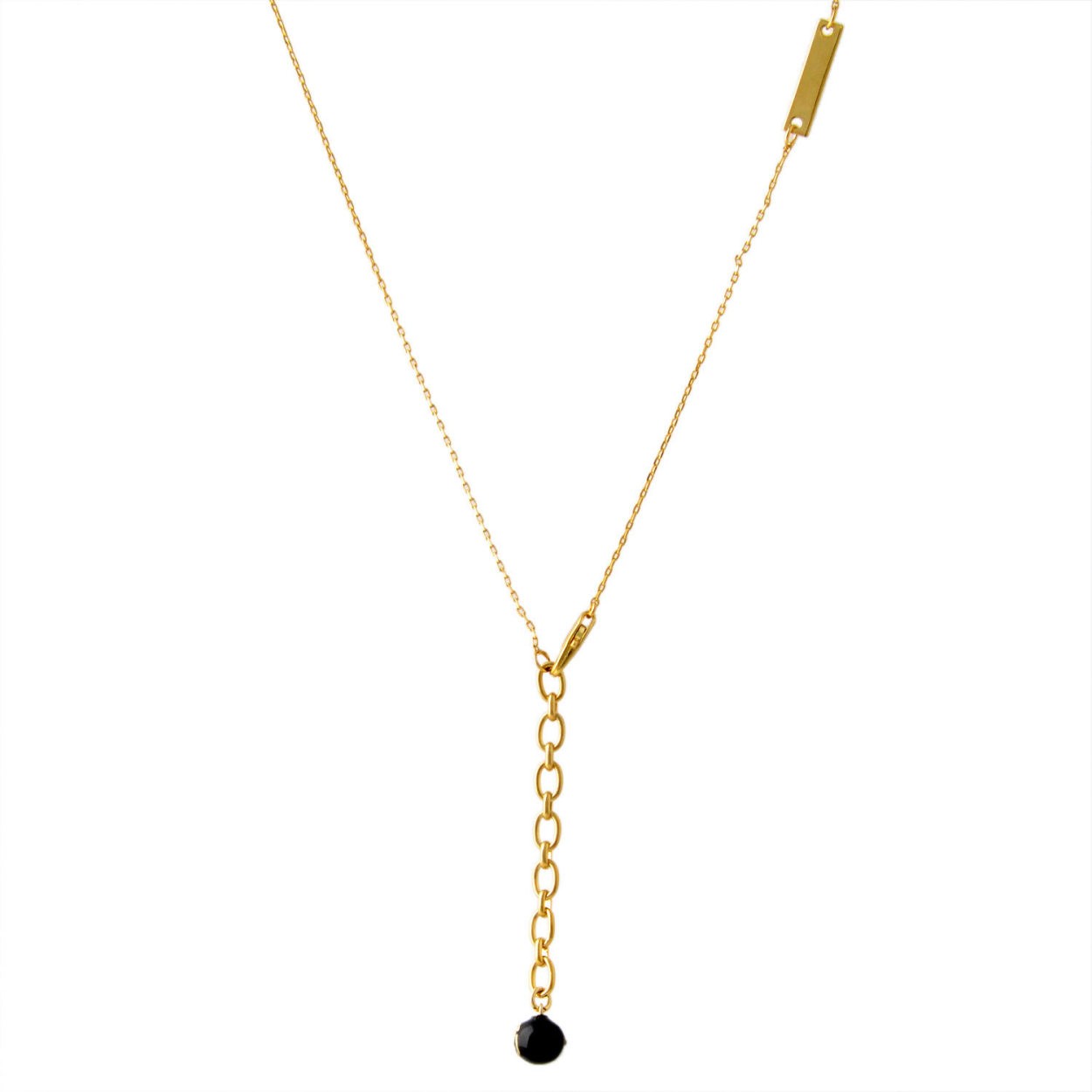 マークジェイコブス MARC JACOBS M0012394-065 Black/Gold 「J」ロゴモチーフ ペンダント ネックレス Icon Enamel Pendant