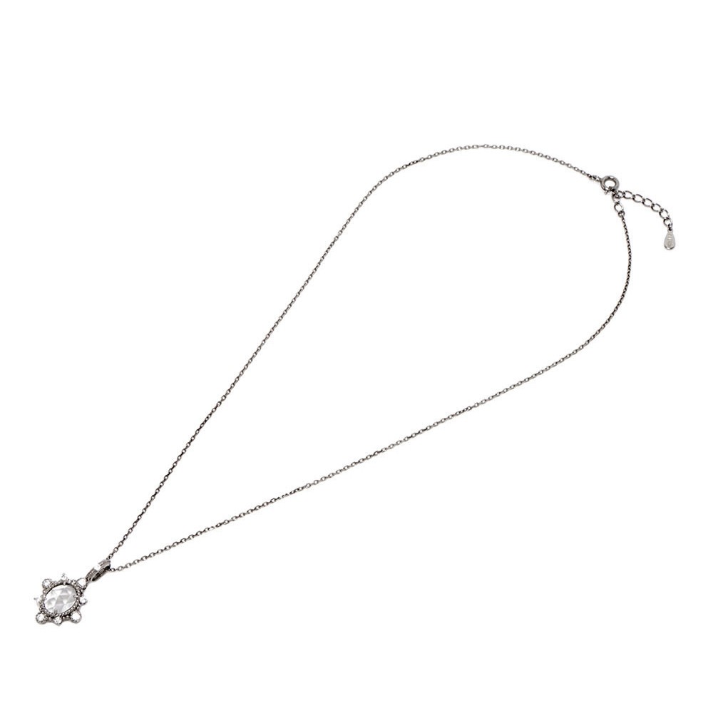 プリマローザ PRIMA ROSA A1 NC ローズカットクォーツ×キュービックジルコニア アンティーク調 ネックレス ペンダント 