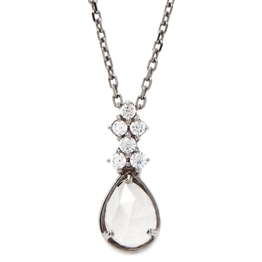 プリマローザ PRIMA ROSA C1 NC ローズカットクォーツ×キュービックジルコニア アンティーク調 ネックレス ペンダント