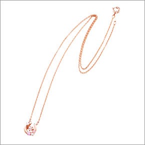 ホワイトクローバー white clover WCFP002PG 【Swing Stone】 スウィングストーン シリーズ 揺れ続ける不思議なキュービック ネックレス ホースシュー 馬蹄型 ピンク