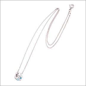 ホワイトクローバー white clover WCFP002RD 【Swing Stone】 スウィングストーン シリーズ 揺れ続ける不思議なキュービック ネックレス ホースシュー 馬蹄型 シルバー