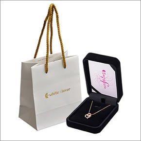 ホワイトクローバー white clover WCFP005RD 【Swing Stone】 スウィングストーン シリーズ 揺れ続ける不思議なキュービック ネックレス ハート型 シルバー