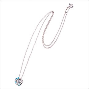 ホワイトクローバー white clover WCFP009RD 【Swing Stone】 スウィングストーン シリーズ 揺れ続ける不思議なキュービック ネックレス ブーケ サークル型 シルバー