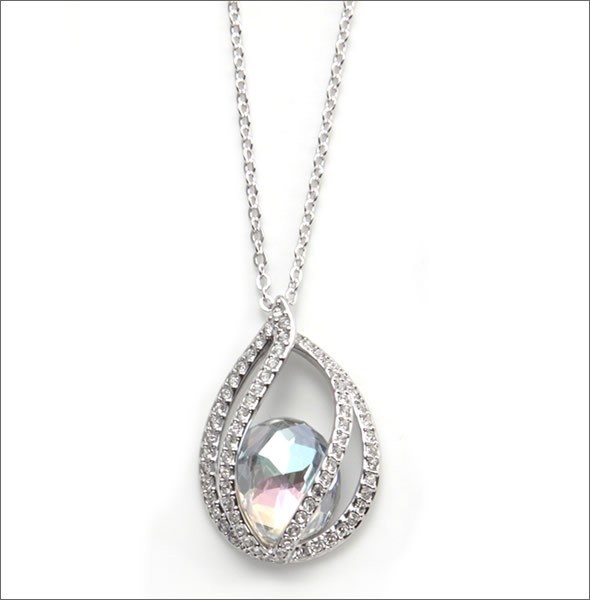 スワロフスキー Megan  ムーンライトクリスタル パヴェ ペンダント ネックレス 1071202