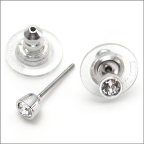 スワロフスキー Appear ホワイトクリスタル・パール クリスタル サークル ペンダント/ クリスタル ピアス　セット 5048087