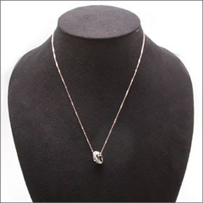 スワロフスキー Wave Rose Gold  ミックス クリスタルパヴェ  ペンダント ネックレス 5081230