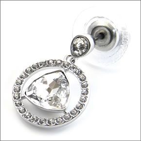 スワロフスキー Backstage Round クリスタル/クリスタル・パヴェ ネックレス・ピアスセット 5076889