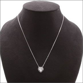 スワロフスキー Cyndi ハートモチーフ クリスタル/クリスタルパヴェ ネックレス・ピアスセット 5112175