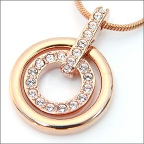 スワロフスキー 1081976 Circle サークル クリスタルパヴェ ペンダント ネックレス