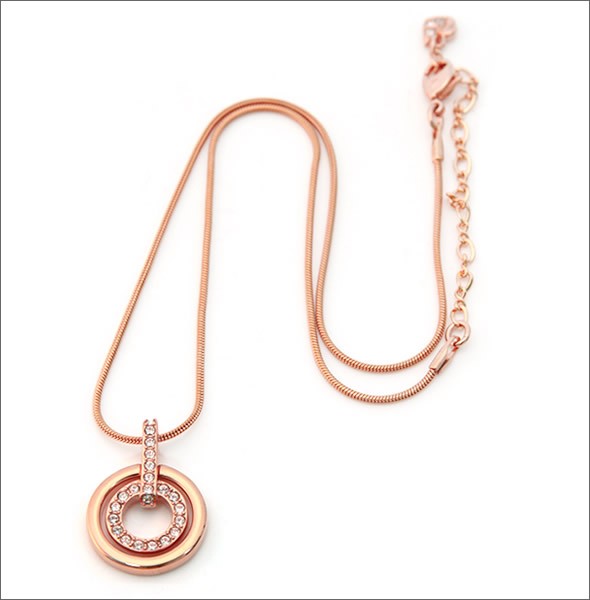 スワロフスキー 1081976 Circle サークル クリスタルパヴェ ペンダント ネックレス