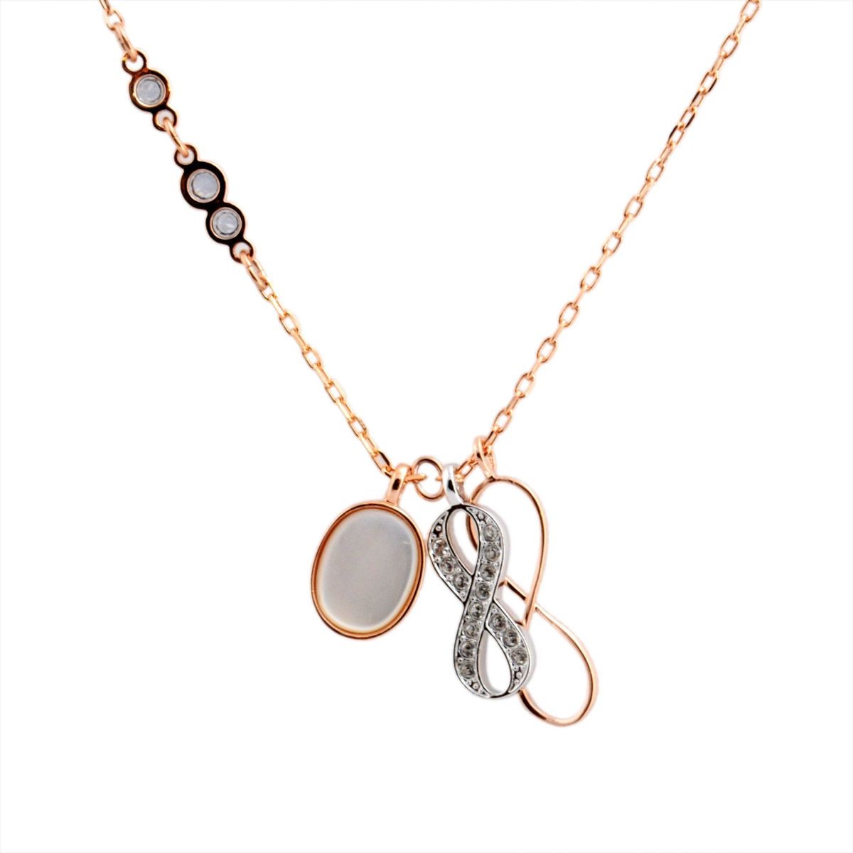 スワロフスキー SWAROVSKI 5182086 「ミランダ・カー」デザイン Duo Infinity ダブルインフィニティ ネックレス ペンダント