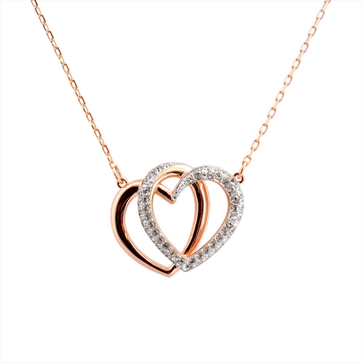 スワロフスキー SWAROVSKI 5194826 Dear Medium ダブル ハート クリスタルパヴェ ネックレス ペンダント