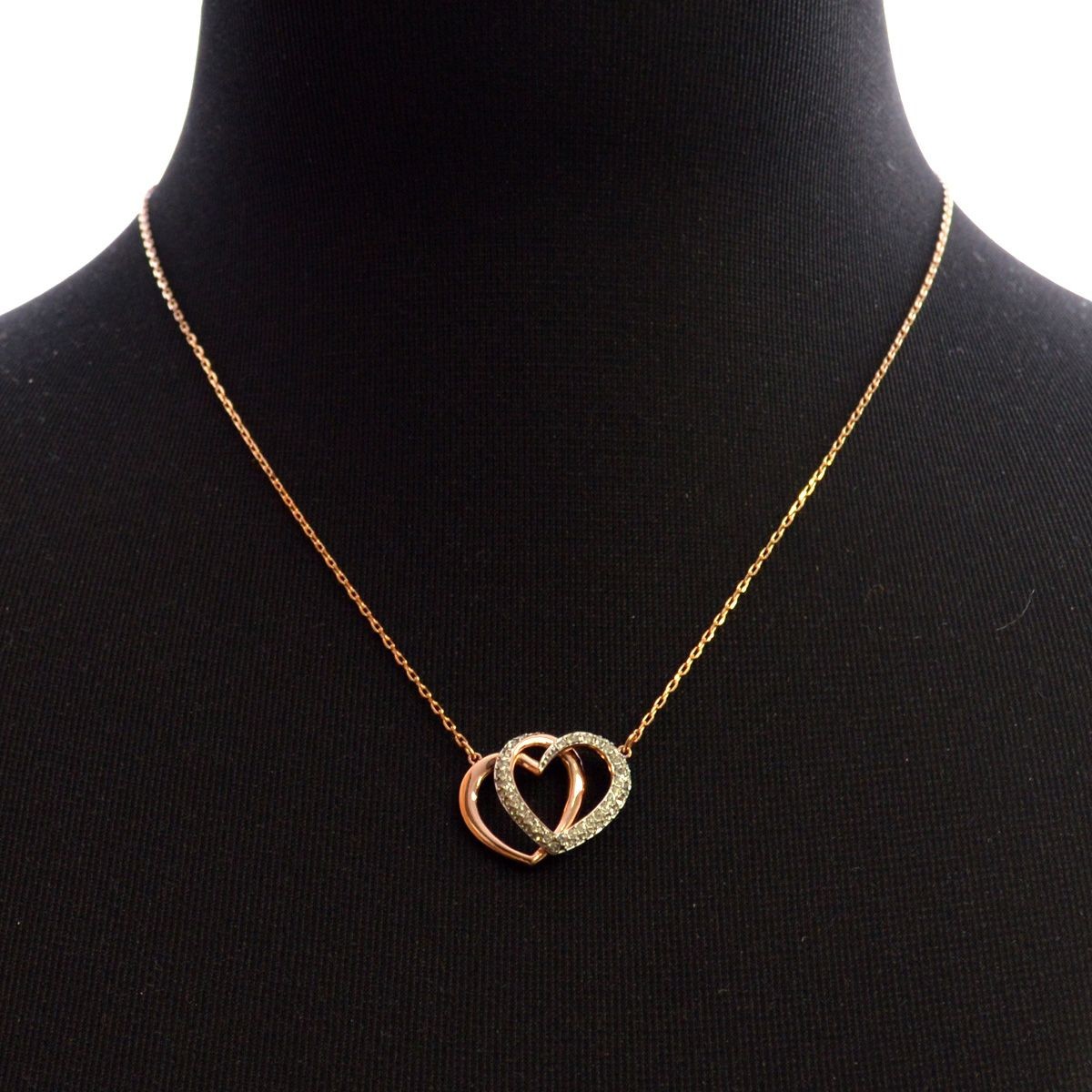 スワロフスキー SWAROVSKI 5194826 Dear Medium ダブル ハート クリスタルパヴェ ネックレス ペンダント