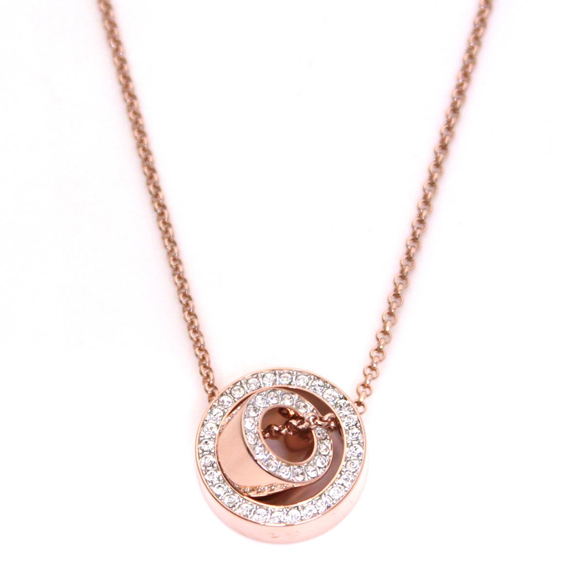 スワロフスキー SWAROVSKI 5289495 クリスタルパヴェ フープ ネックレス ペンダント Hollow Small