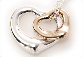【TIFFANY&CO】オープンハートペンダント 18K ローズゴールド 23261057