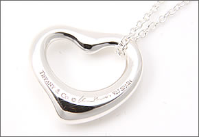 【TIFFANY&CO】ティファニー レディス アクセサリー エルサ・ペレッティ オープン ハート ペンダント ピンクサファイヤ 24669661