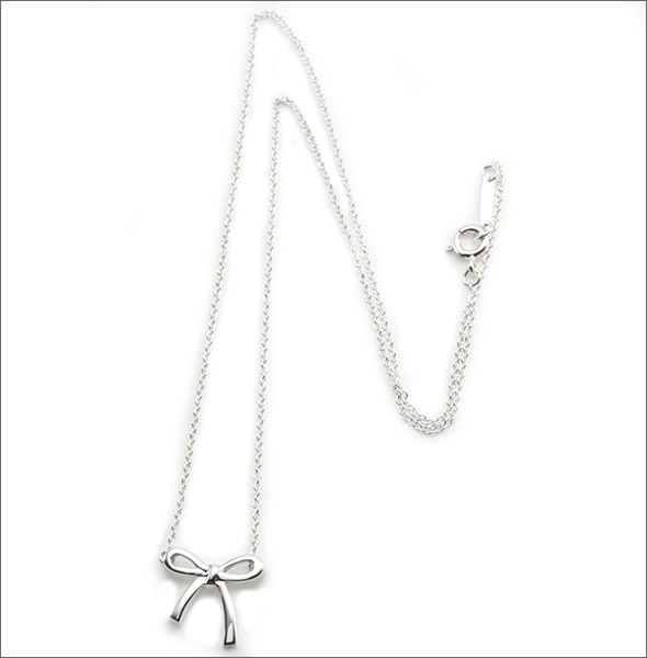 ティファニー  リボン ペンダント・ネックレス ミニ 16in 24988074