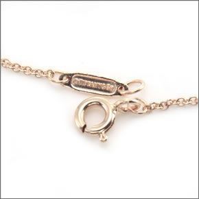 ティファニー  メトロ ハート ペンダント・ネックレス ミニ 16in 18RG  27513972