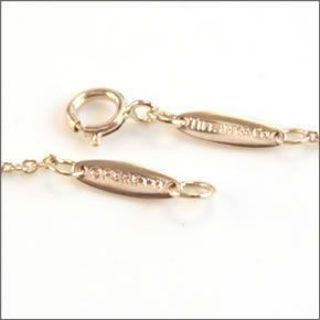 ティファニー  クロス ペンダント・ネックレス ミニ 16in 18RG 28551304