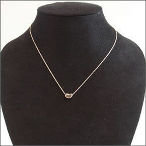 ティファニー  ビーン 9mm ペンダント・ネックレス 16in 18RG 27402968