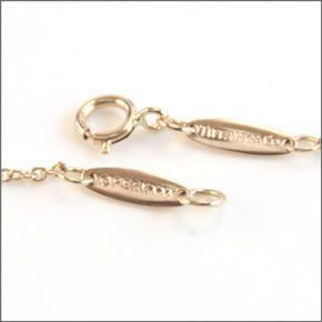 ティファニー  ビーン 9mm ペンダント・ネックレス 16in 18RG 27402968