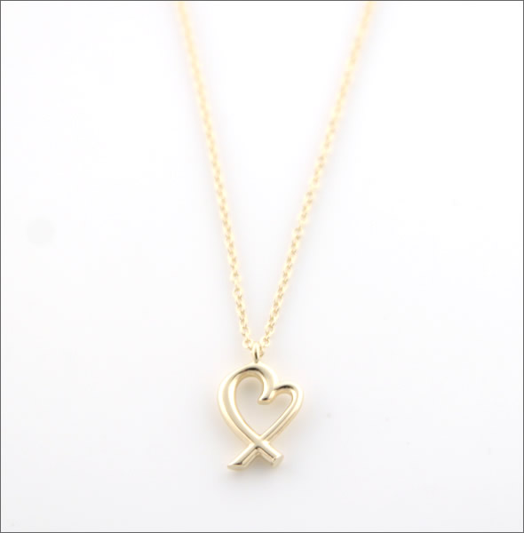ティファニー  ラビング ハート ペンダント スモール 16in 18Y 26836115