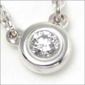 ティファニー  ダイヤモンド バイ ザ ヤード ペンダント .07ct 16in 27465846